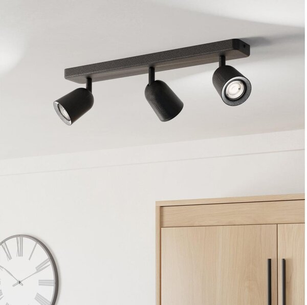 Eglo 901954 - Faretto CAMALDOLI 3xGU10/10W/230V nero
