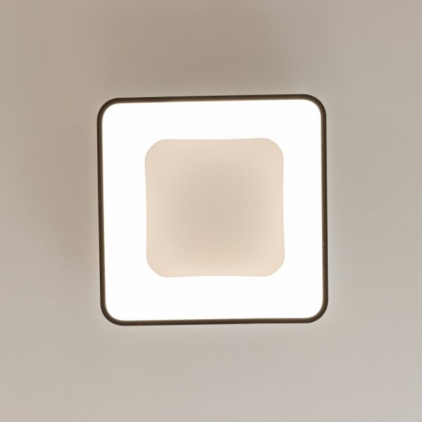 Brilagi - plafoniera LED dimmerabile FALCON II LED/80W/230V 40x40 cm nera + telecomando