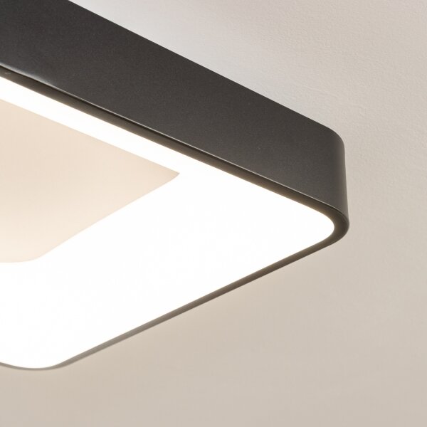 Brilagi - plafoniera LED dimmerabile FALCON II LED/80W/230V 40x40 cm nera + telecomando