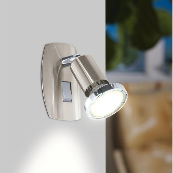 Eglo 902364 - Lampada a spina LED MINI 1xGU10/2,8W/230V cromo opaco