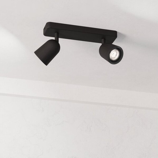 Eglo 901953 - Faretto CAMALDOLI 2xGU10/10W/230V nero