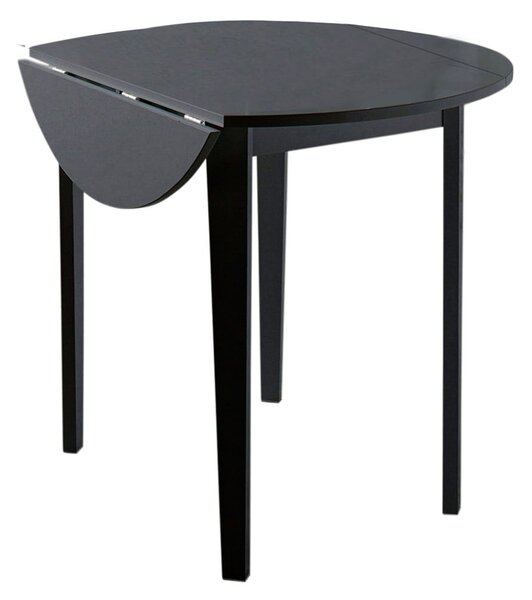 Tavolo da pranzo pieghevole nero Quer, ⌀ 92 cm Trento - Støraa