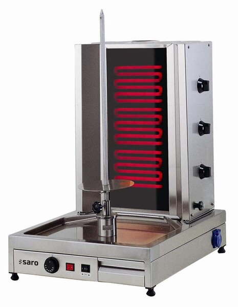 Griglia elettrica Saro per doner/gyro da 40 kg di carne (Ed3)