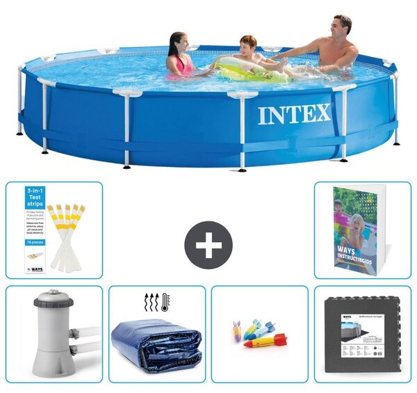 Piscina autoportante rettangolare - 366x76 cm - composta da 5 parti - modello S177