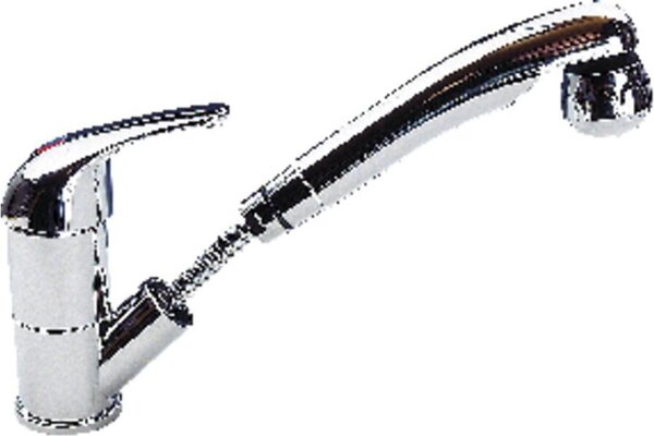 Miscelatore monocomando con doccetta
