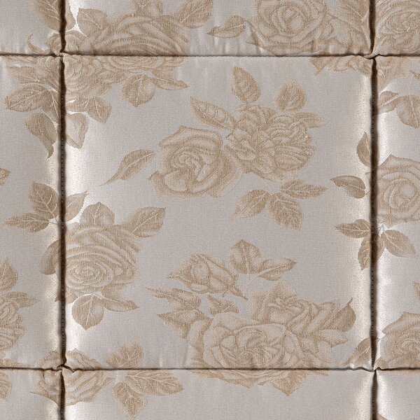 Trapunta In Raso Jacquard Floret Matrimoniale Dreaming Barocco Tortora Caleffi
