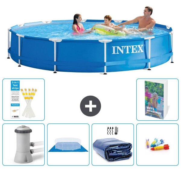Piscina fuori terra a struttura - 366x76 cm - 5 pezzi - Modello S220