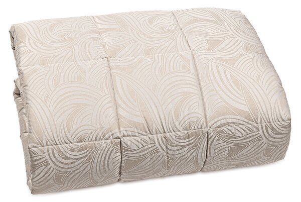 Trapunta In Raso Jacquard Apollo Matrimoniale Dreaming Barocco Naturale Caleffi