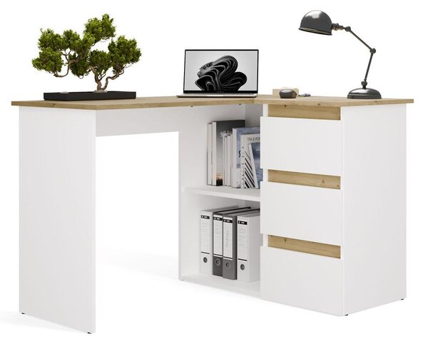 Scrivania Nicea destra Artisan Bianco