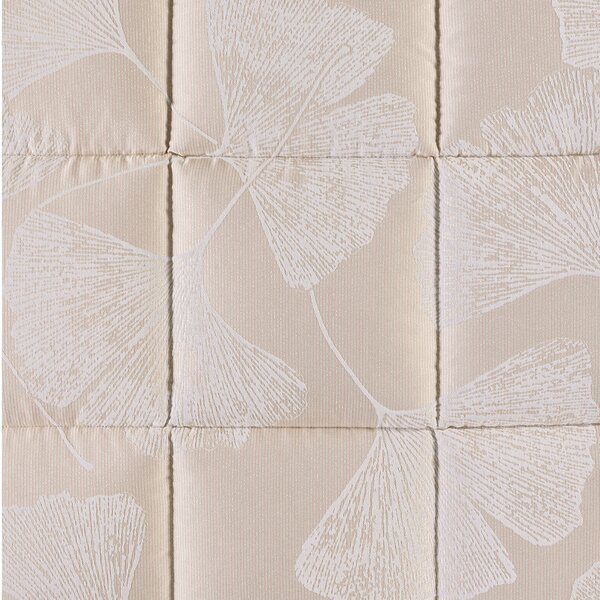 Trapunta In Raso Jacquard Agatha Matrimoniale Dreaming Floreale Panna Caleffi