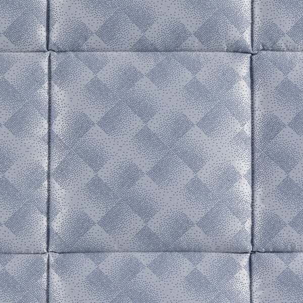 Trapunta In Raso Jacquard Texture Matrimoniale Dreaming Barocco Blu Caleffi