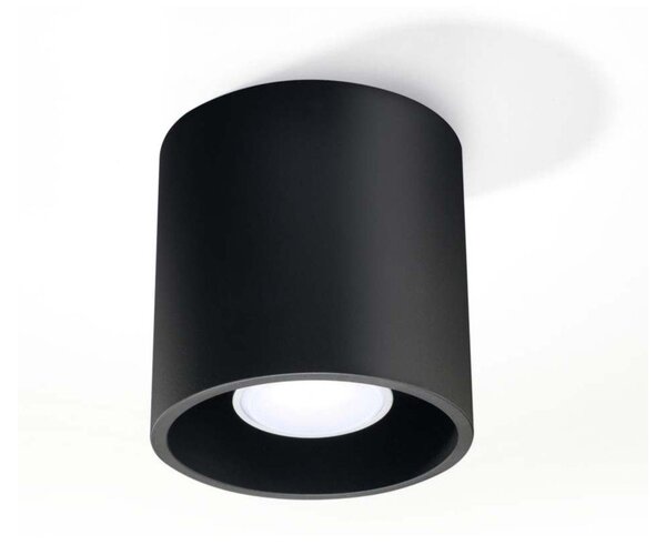 Apparecchio da soffitto nero Roda - Sollux