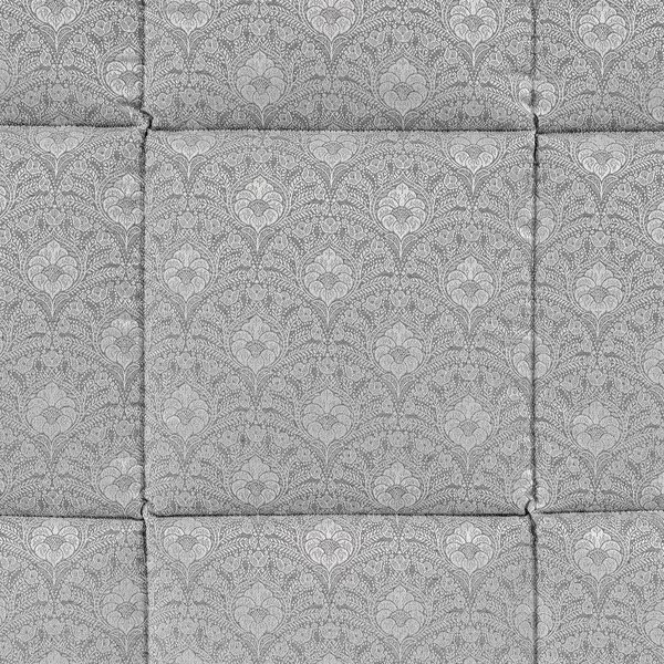 Trapunta In Raso Jacquard Danubio Matrimoniale Dreaming Barocco Grigio Caleffi