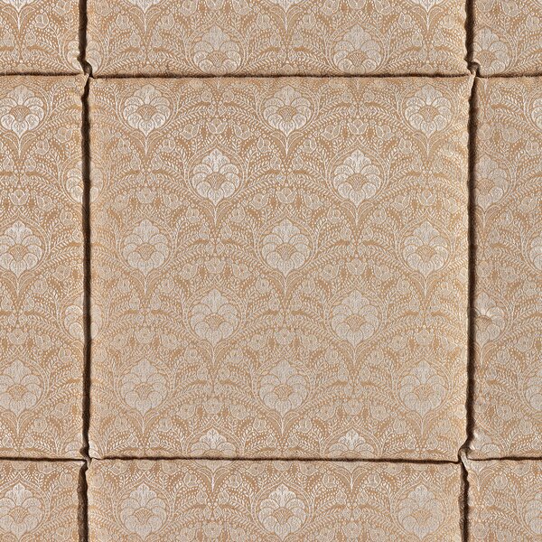 Trapunta In Raso Jacquard Danubio Matrimoniale Dreaming Barocco Biscotto Caleffi