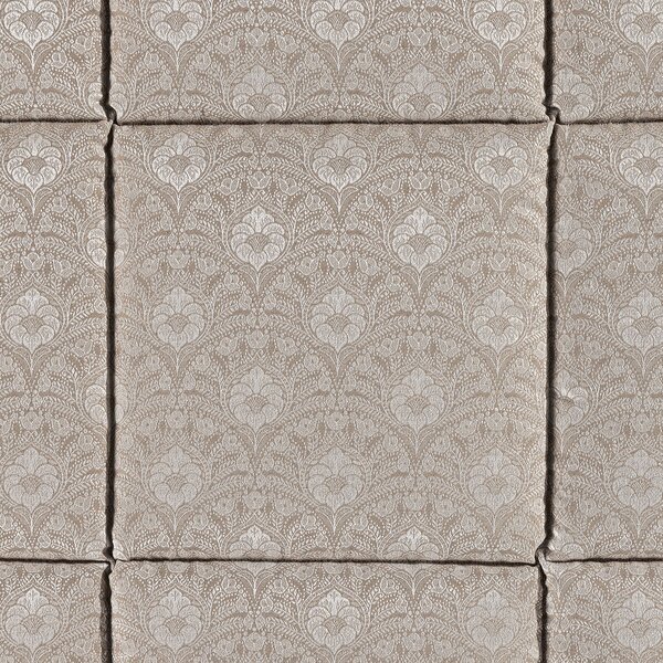 Trapunta In Raso Jacquard Danubio Matrimoniale Dreaming Barocco Naturale Caleffi