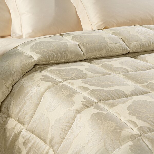 Trapunta In Raso Jacquard Flory Matrimoniale Dreaming Non Specificato Avorio Caleffi