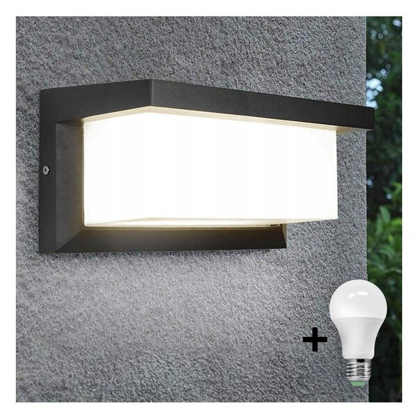 Lampada LED da esterno con lampadina con sensore crepuscolare NEELY 1xE27/9W/230V IP54