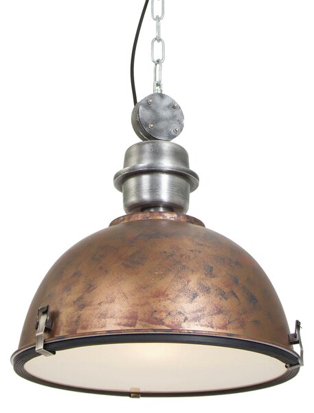 Steinhauer - lampada a sospensione - Bikkel - marrone - vetro metallo - Ø 42cm - E27 - 7586B