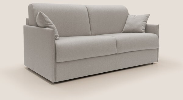 Divano Letto 2 Posti 149x90x96 cm in Tessuto Panna