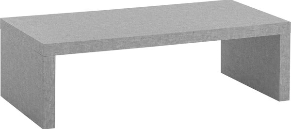 WOHNLING tavolino 110x55x35 cm grigio tavolino da divano in look cemento design senza tempo tavolo da soggiorno tavolo rettangolare tavolo da salotto semplice tavolino grande