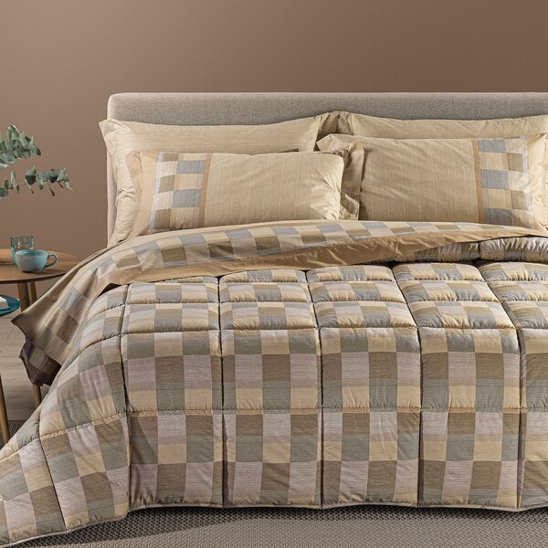 Trapunta In Cotone Oslo Singolo Caleffi City Time Moka Caleffi