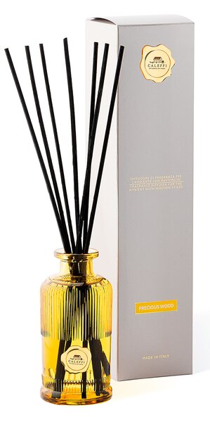 Diffusore A Bastoncino In Cotone Precious Wood 200 ML Primanatura Tinta Unita Cognac Caleffi