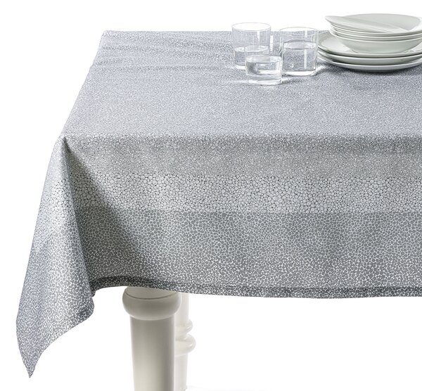 Tovaglia Da Cucina In Cotone Lunar CM. 150X180 Caleffi Moderno Grigio Caleffi
