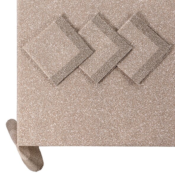 Tovaglia Da Cucina In Cotone Lunar CM. 150X150 Caleffi Moderno Naturale Caleffi