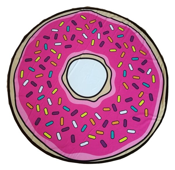Telo mare da bambini rosa ø 150 cm Donut – JAHU collections