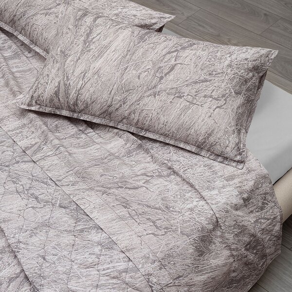 Completo Lenzuola In Cotone Forest Camo Matrimoniale Discovery Non Specificato Grey Caleffi
