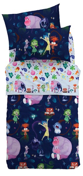 Completo Lenzuola In Cotone Inside Out 2 Singolo Warner Bros Ragazza Caleffi