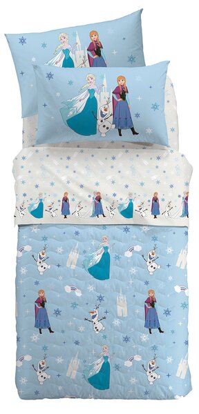 Completo Lenzuola In Cotone Frozen Star Singolo Warner Bros Ragazza Caleffi