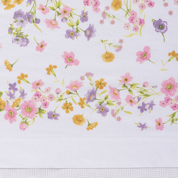 Completo Lenzuola In Cotone Provenza Singolo Caleffi Fior Di Cotone Rosa Caleffi