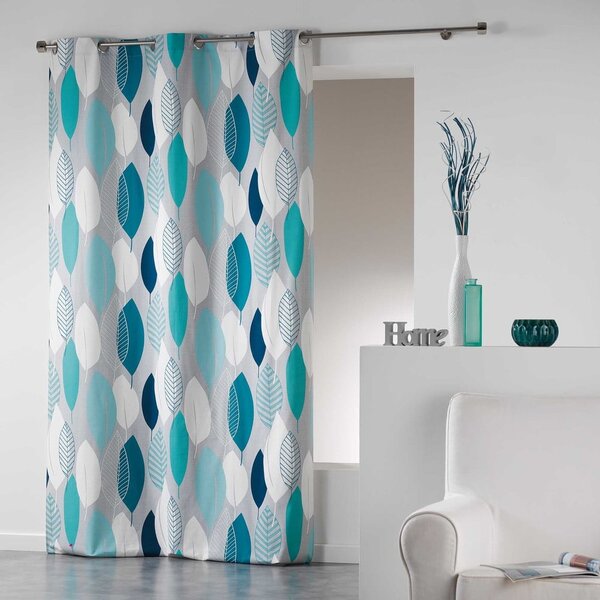Tenda blu 140x240 cm Leafy - douceur d'intérieur