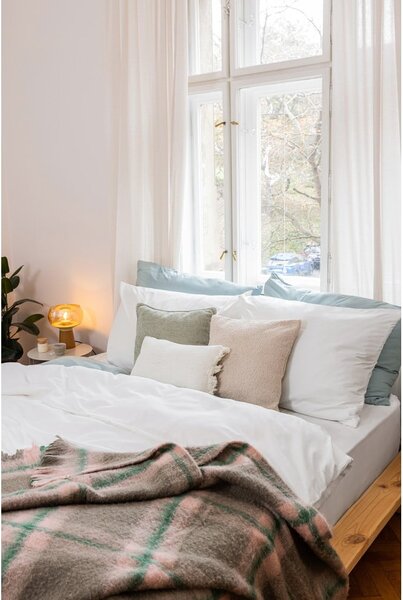 Biancheria da letto matrimoniale bianca in microsatin 200x200 cm Basic - Bonami Essentials