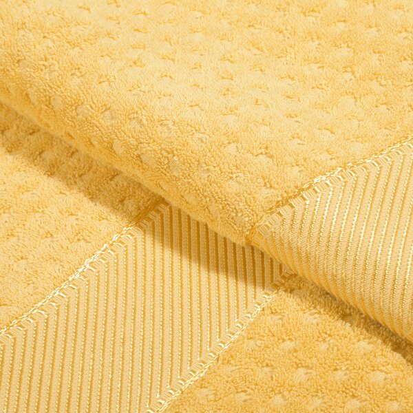 Telo Bagno In Cotone Sirena '99 Standard Spugnissima Tinta Unita Giallo Caleffi