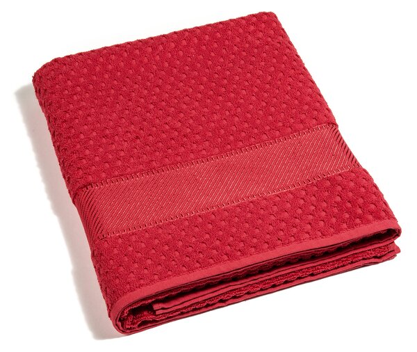 Telo Bagno In Cotone Sirena '99 Standard Spugnissima Tinta Unita Rosso Caleffi
