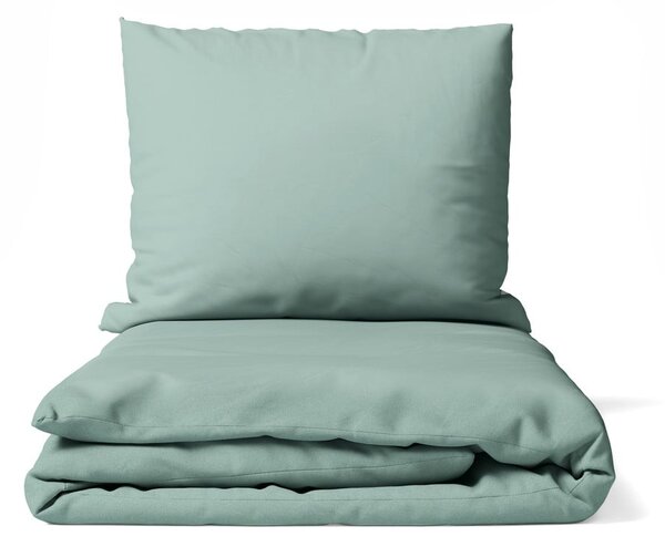 Biancheria da letto matrimoniale verde in microsatin 200x200 cm Basic - Bonami Essentials