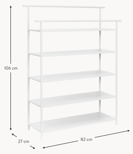 Scaffale in metallo Dora, larg. 82 cm