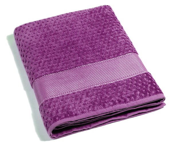Telo Bagno In Cotone Sirena '99 Standard Spugnissima Tinta Unita Orchidea Caleffi