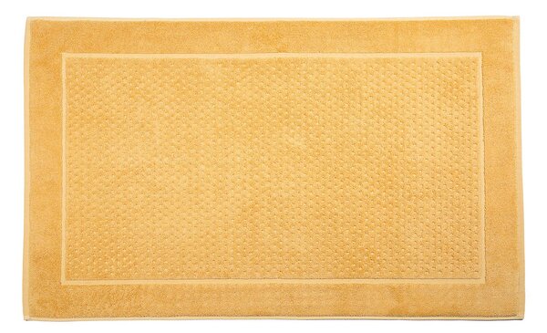 Tappeto Bagno In Cotone Sirena '99 CM. 60X100 Spugnissima Tinta Unita Giallo Caleffi