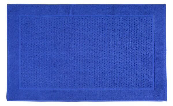 Tappeto Bagno In Cotone Sirena '99 CM. 45X60 Spugnissima Tinta Unita Blu Caleffi