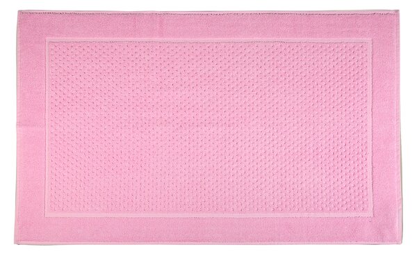 Tappeto Bagno In Cotone Sirena '99 CM. 45X60 Spugnissima Tinta Unita Rosa Caleffi