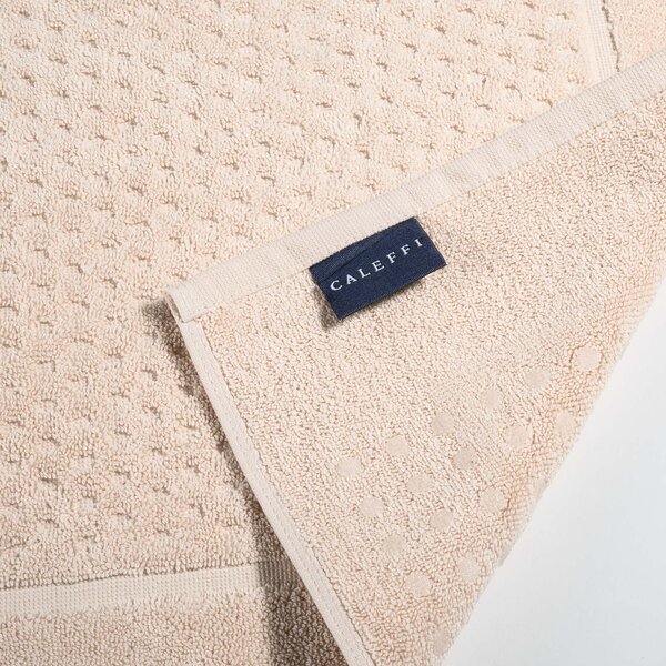 Tappeto Bagno In Cotone Sirena '99 CM. 45X60 Spugnissima Tinta Unita Avorio Caleffi