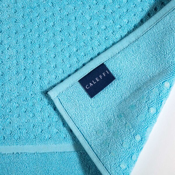 Tappeto Bagno In Cotone Sirena '99 CM. 45X60 Spugnissima Tinta Unita Anice Caleffi
