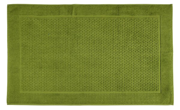 Tappeto Bagno In Cotone Sirena '99 CM. 45X60 Spugnissima Tinta Unita Verde Caleffi