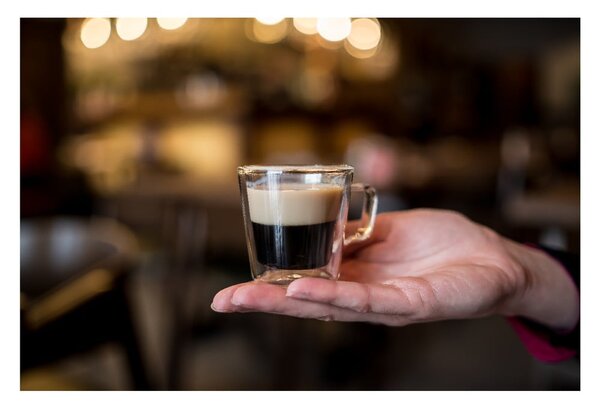 Tazze in set per espresso/con parete doppia in vetro 2 pz 80 ml Diva – Vialli Design