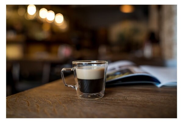 Tazze in set per espresso/con parete doppia in vetro 2 pz 80 ml Diva – Vialli Design