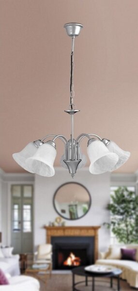 Rabalux 7365 - Lampadario a sospensione con catena FRANCESCA 5xE14/40W/230V