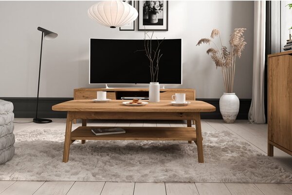 Tavolino in rovere naturale 60x100 cm Twig - The Beds